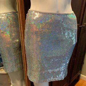 Sequence mini skirt